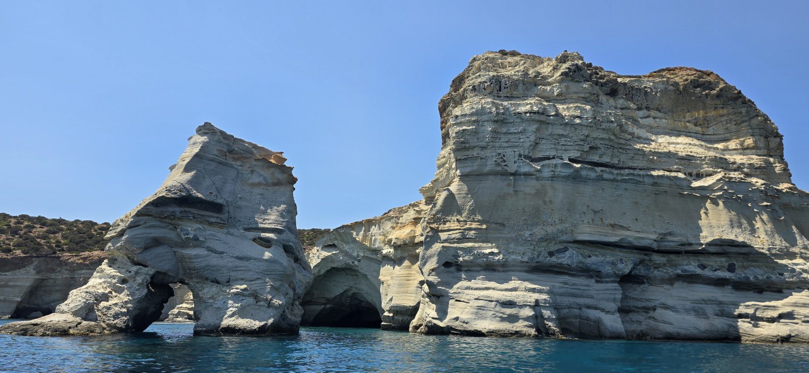 Kleftiko sea caves in Milos